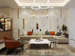 VILLA DIAMOND, RIKATA DESIGN RIKATA DESIGN Modern living room