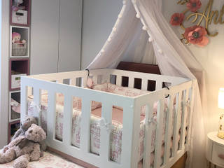 Habitación bebe - anthonella , ea interiorismo ea interiorismo Baby room Wood Grey
