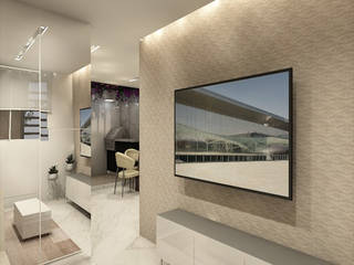 Proyecto residencial para vivienda unifamiliar en soledad atlantico. , Leiva Design Studio Leiva Design Studio Salas de estar modernas
