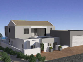 Residential Alterations in Blaawberg, Cape Town, Red Square Architectural Studio Red Square Architectural Studio منزل عائلي صغير