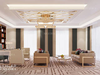 تصميم مكتب منزلي على الطراز الحديث, Algedra Interior Design Algedra Interior Design مكتب عمل أو دراسة