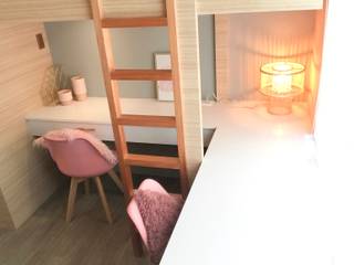 The Pink Dorm, CIANO DESIGN CONCEPTS CIANO DESIGN CONCEPTS غرف نوم صغيرة Grey