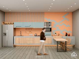 Cozinha Cantaloupe, Swan Arquitetura Swan Arquitetura Kitchen units Wood Wood effect