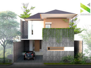 Rumah Tinggal di Solo, nonno+associates nonno+associates Detached home اینٹوں