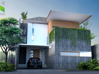 Rumah Tinggal di Solo, nonno+associates nonno+associates Detached home اینٹوں