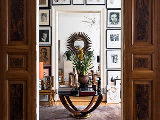 Mid-Century Residenz Interior Design, MARKUS HILZINGER MARKUS HILZINGER Study/office لکڑی White