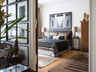 Mid-Century Residenz Interior Design, MARKUS HILZINGER MARKUS HILZINGER Bedroom Grey