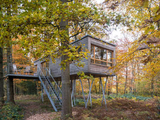 Baumgeflüster - Baumhaus-Hotel bei Bad Zwischenahn, HerrMittmann HerrMittmann Gewerbeflächen Holz Holznachbildung