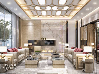 Luxury living room design in contemporary style, Algedra Interior Design Algedra Interior Design Salones de estilo moderno