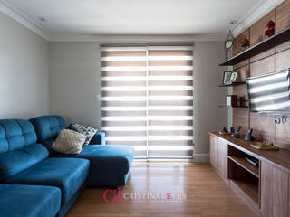 Apartamento de solteiro II, Cristina Reyes Design de Interiores Cristina Reyes Design de Interiores Salones modernos