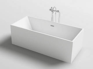 Vasca d bagno freestanding rettangolare bianca 170x80 o 179x80, Bagno Italia Bagno Italia Ванна кімната Дерево-пластичний композит