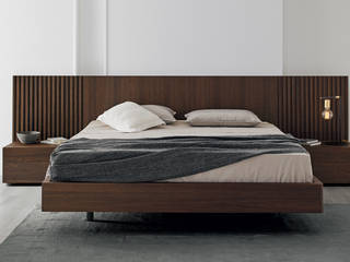 NOX _ изголовье MIES, MOBENIA® MOBENIA® Minimalist bedroom Engineered Wood Transparent