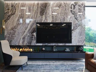 Luxury design in Dubai by VITTAGROUP studio, VITTAGROUP VITTAGROUP Living room Marble