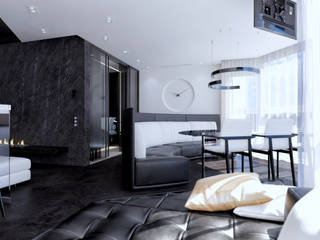 Интерьер в стиле минимализм, bait.INTERIOR bait.INTERIOR Salones minimalistas