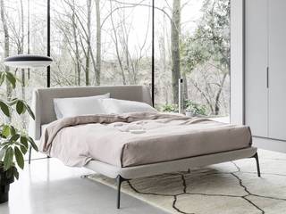 Novamobili Bett Velvet, Livarea Livarea Modern Bedroom Chipboard Grey