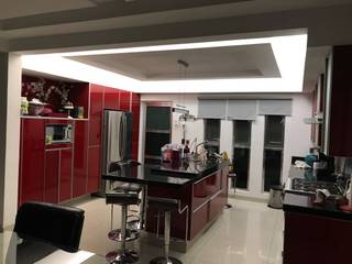 Plafon de luz indirecta, Prama tablaroca y acabados Prama tablaroca y acabados Small kitchens