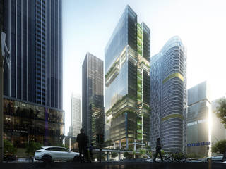 Transsion Tower, Building in ‘Spirits of the Internet’ , Architecture by Aedas Architecture by Aedas Gewerbeflächen