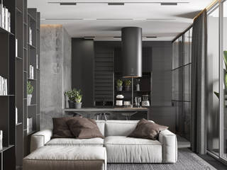 UI052, YOUSUPOVA YOUSUPOVA Minimalist living room