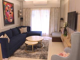 2 BHK Budget residence, Esthetics Interior Esthetics Interior Living room