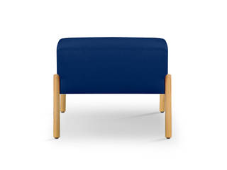 COD ottoman - beech wood and fabric, Porventura Porventura Salas de estar modernas Madeira Efeito de madeira