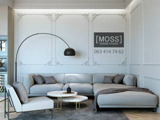 ЧАСТНЫЙ ДОМ, MOSS_Design_Studio MOSS_Design_Studio Klassische Wohnzimmer