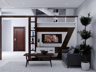 Living Room, Infra I Nova Pvt.Ltd Infra I Nova Pvt.Ltd 客廳