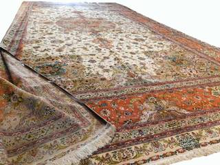 Extra Large Persian Handmade Carpets, PrestiRug PrestiRug Pavimentos Lã Laranja