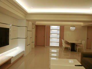 舊屋大翻新, 亞晨室內裝修設計工程有限公司 亞晨室內裝修設計工程有限公司 Dinding & Lantai Modern