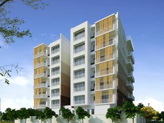 Luxury Apartments, Ludhiana, Basics Architects Basics Architects 二世帯住宅