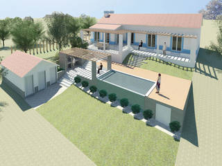 Monte Cercal do Alentejo, darq - arquitectura, design, 3D darq - arquitectura, design, 3D Casas campestres