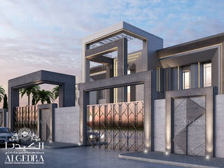 Modern villa exterior design in Kuwait, Algedra Interior Design Algedra Interior Design Villa