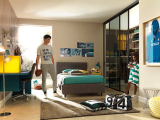 Camera per ragazzi con cabina armadio YC301, Moretti Compact Moretti Compact Modern style bedroom