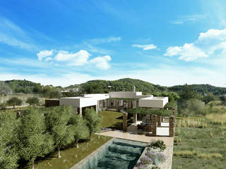 Vivienda unifamiliar en San Carlos, Ibiza, deBM Arquitectura y Paisajismo deBM Arquitectura y Paisajismo Einfamilienhaus Stein