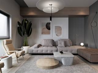 Modern House / Frankfurt, Murat Aksel Architecture Murat Aksel Architecture Modern living room Wood Wood effect