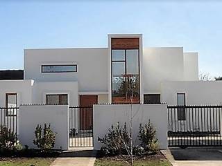 CASA EL VERGEL, LO BARNECHEA, Martin Rojas Arquitectos Asoc. Martin Rojas Arquitectos Asoc. Log cabin Concrete