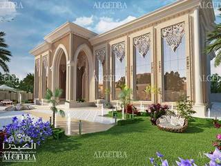 Modern villa design in Dubai Islamic style, Algedra Interior Design Algedra Interior Design Parcelas de agrado