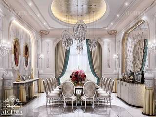 Classic style dining room design in Sharjah, Algedra Interior Design Algedra Interior Design 클래식스타일 다이닝 룸