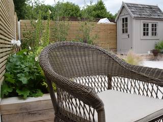 Comtemporary summer garden design Hertfordshire, Everchanging garden design Everchanging garden design Jardines de estilo moderno Aluminio/Cinc