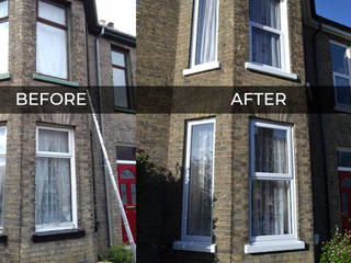 First Home Improvements | Before and After Double Glazed Windows uPVC, First Home Improvements First Home Improvements Ventanas de PVC