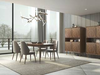 Sala de Jantar Vegas, Madeira Negra Madeira Negra Scandinavian style dining room Wood Wood effect