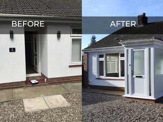 First Home Improvements | Before and After uPVC Porch and Door, First Home Improvements First Home Improvements