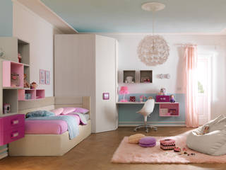 Cameretta con cabina armadio KC308, Moretti Compact Moretti Compact Kinderzimmer Mädchen