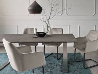 Edge-Tische - Ihr Tisch, Ihr Design!, DELIFE DELIFE Sala da pranzo moderna Legno Effetto legno