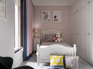 療癒系美式宅邸, 陶璽空間設計 陶璽空間設計 Ausgefallene Kinderzimmer Pink