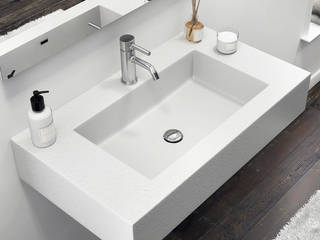 Lavabo sospeso design moderno da 80 100 o 120 cm in 4 colori, Bagno Italia Bagno Italia Ванна кімната Керамічні