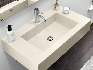 Lavabo sospeso design moderno da 80 100 o 120 cm in 4 colori, Bagno Italia Bagno Italia Ванна кімната Керамічні