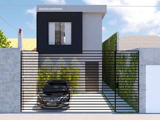 Casa M01 - Fachada, MOBY Arquitetura + Interiores MOBY Arquitetura + Interiores Single family home Concrete