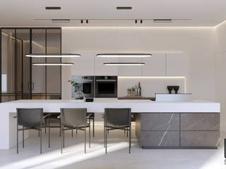 UI045, YOUSUPOVA YOUSUPOVA Minimalist kitchen