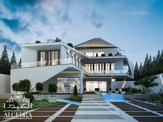 Luxury modern villa design in Istanbul, Algedra Interior Design Algedra Interior Design วิลล่า