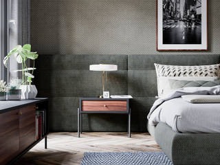 Alpha Details Minimalistyczna sypialnia